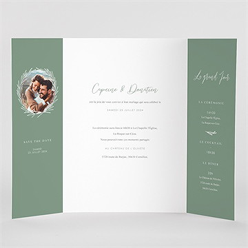 Faire-part mariage tout pour toi 2 volets - Vue Interieur