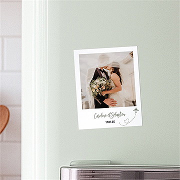 Remerciement mariage billet d'avion duo - Mise en situation