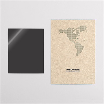 Remerciement mariage billet d'avion duo - Dos du remerciement