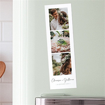 Remerciement mariage lyrisme photomaton duo - Mise en situation