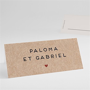 Marque-place mariage champagne
