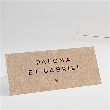 Marque-place mariage champagne