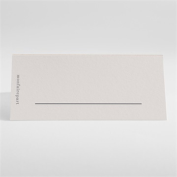 Marque-place mariage champagne - Dos du marque-place