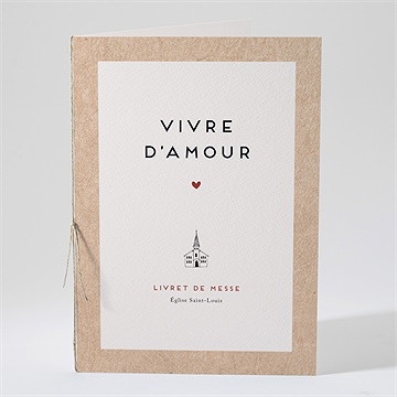 Livret de messe mariage champagne