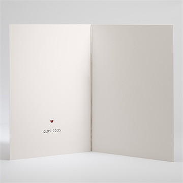 Livret de messe mariage champagne - Intérieur du livret