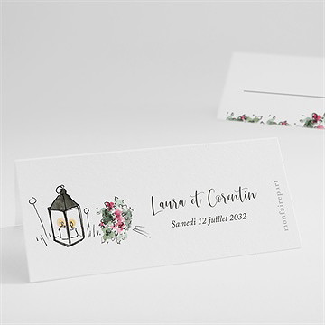 Marque-place mariage jolie devinette