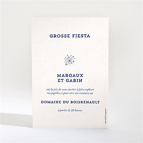 Carton d'invitation mariage allez viens !