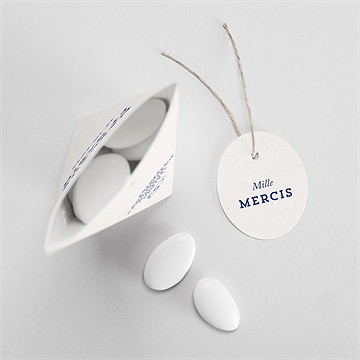 Boîte de dragées mariage allez viens ! étui - Intérieur de la boîte