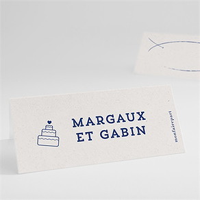 Marque-place mariage allez viens !