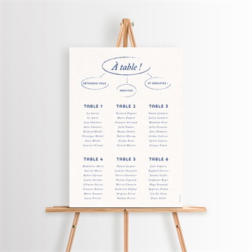 Plan de table mariage allez viens ! étui