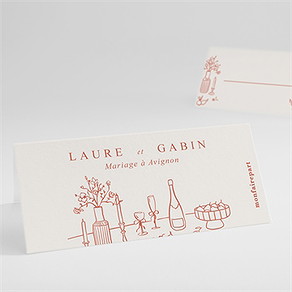 Marque-place mariage a l'italienne