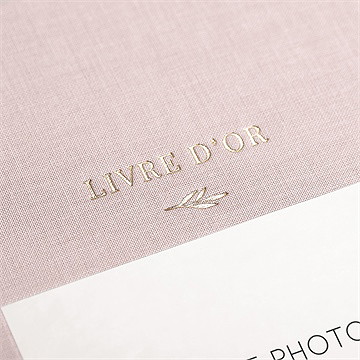 Livre d’or vierge personnalisable - Mise en situation