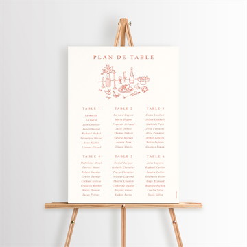 Plan de table mariage a l'italienne