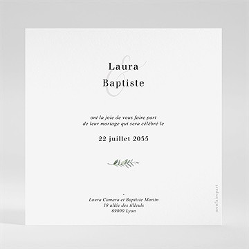 Save the Date mariage végétal - Vue 2