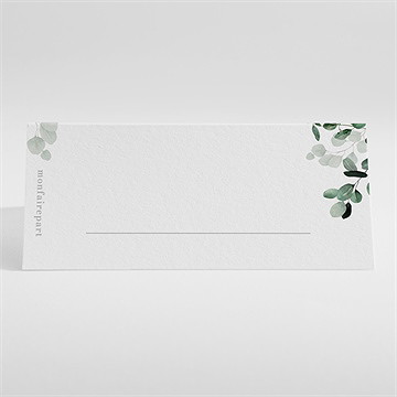 Marque-place mariage végétal - Dos du marque-place