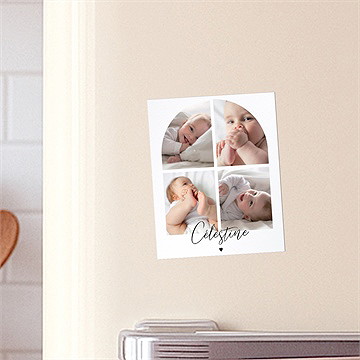 Faire-part naissance petit chéri plié duo - Mise en situation