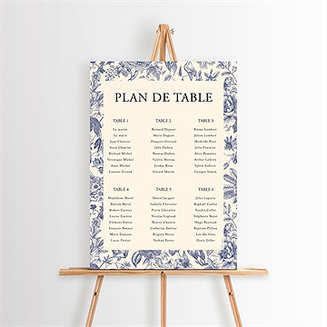 Plan de table mariage exotique