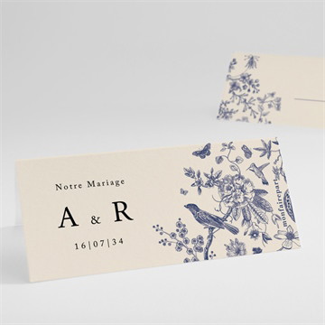 Marque-place mariage exotique