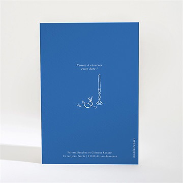 Save the Date mariage dolce vita - Dos de la carte