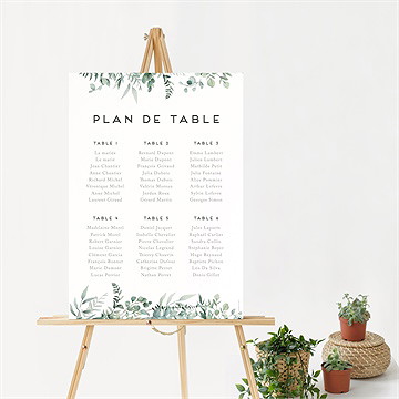 Plan de table mariage amour elegant - Mise en situation