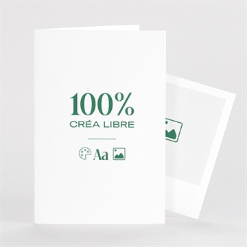 Carte pliée - portrait