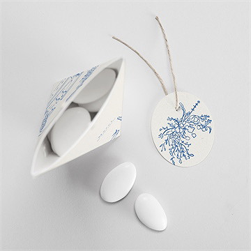 Boîte de dragées mariage dolce vita étui - Intérieur de la boîte