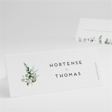 Marque-place mariage amour elegant