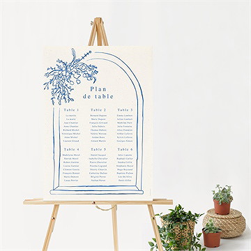 Plan de table mariage dolce vita - Mise en situation