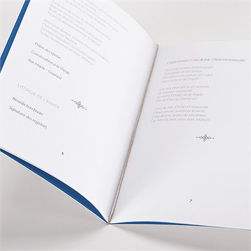 Livret de messe mariage dolce vita - Mise en situation