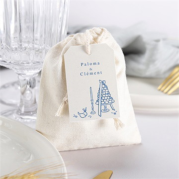 Pochon mariage  dolce vita - Mise en situation