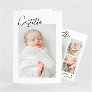 Carte pliée - portrait