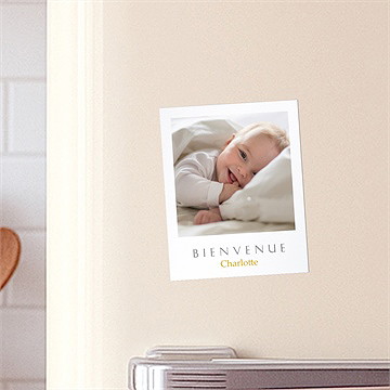 Faire-part naissance notre joie plié duo - Mise en situation