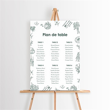 Plan de table mariage pas le choix