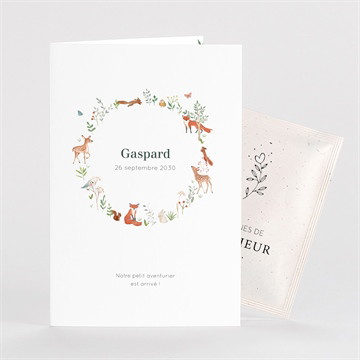 Carte pliée - portrait