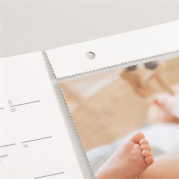 Calendrier détachable ma première année en photos - Vue zoomée détachable