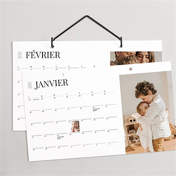 Calendrier détachable ma famille en photos - Détail du calendrier