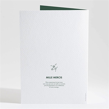 Livret de messe mariage pas le choix - Dos du livret