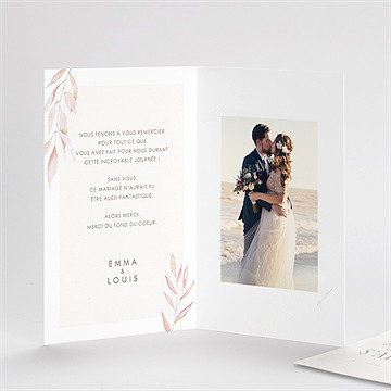 Remerciement mariage notre lien avec graines - Détail du remerciement