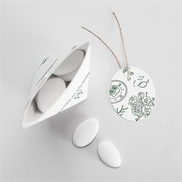 Boîte de dragées mariage pas le choix étui - Intérieur de la boîte