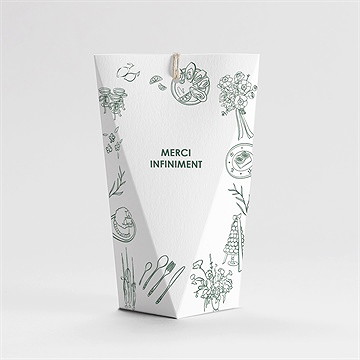 Boîte de dragées mariage pas le choix étui - Dos de la boîte