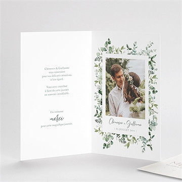 Remerciement mariage lyrisme avec graines - Détail du remerciement