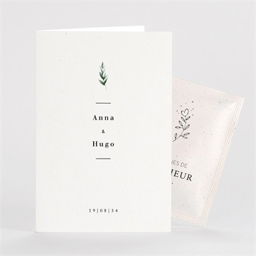 Carte pliée - portrait