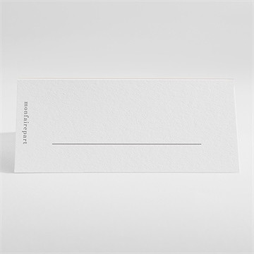 Marque-place mariage bel éclat - Dos du marque-place