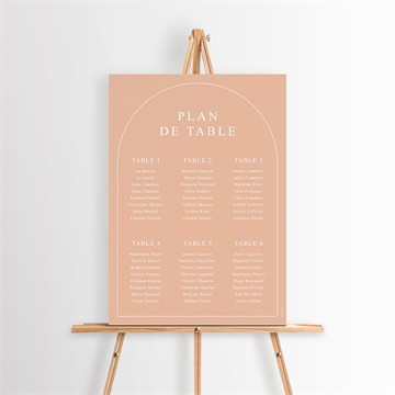 Plan de table mariage bel éclat