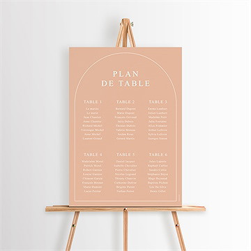 Plan de table mariage bel éclat