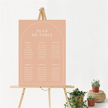 Plan de table mariage bel éclat - Mise en situation