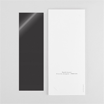 Faire-part naissance notre grand bonheur photomaton - Dos du faire-part