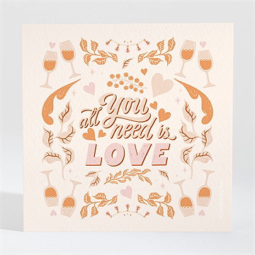 Save the Date mariage hippie - Dos de la carte