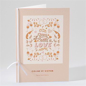 Livret de messe mariage hippie