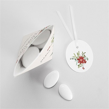Boîte de dragées mariage jardin fleuri étui - Mise en situation